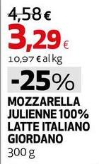 Giordano - Mozzarella Julienne 100% Latte Italiano