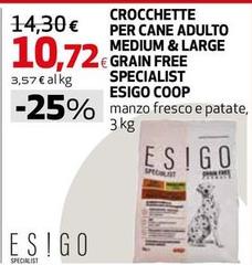 Coop - Crocchette Per Cane Adulto Medium & Large Grain Free Specialist