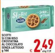 Scott - i Si Con Riso Crostatina Al Cioccolato Senza Lattosio