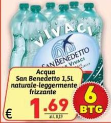 San Benedetto - Acqua Naturale-leggermente Frizzante