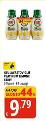 Fairy - Gel Lavastoviglie Platinum Limone