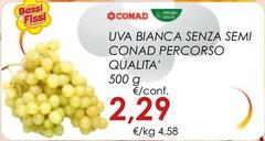 Conad - Uva Bianca Senza Semi Percorso Qualita'