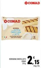 Conad - Merendina Farcita Latte