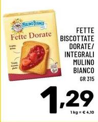 Mulino Bianco - Fette Biscottate Dorate/Integrali