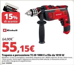 Einhell - Trapano A Percussione Tc-id 1000 E A Filo Da 1010 W