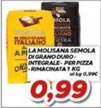 La Molisana - Semola A Di Grano Duro- Integrale- Per Pizza Olio-Rimacinata