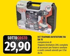 Kit Trapano Avvitatore Fai Da Te