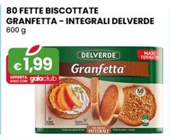 Delverde - 80 Fette Biscottate Granfetta - Integrali