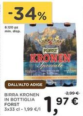 Forst - Birra Kronen In Bottiglia