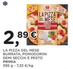 Primia - La Pizza Del Mese Burrata, Pomodorini Semi Secchi E Pesto