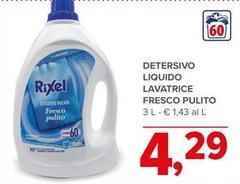 Rixel - Detersivo Liquido Lavatrice Fresco Pulito