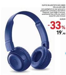 Cellularline - Cuffie Bluetooth Ms Vibed Cellular Line