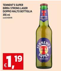 Tennent's - Birra Strong Lager Doppio Malto Bottiglia