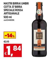Mastri birrai umbri - Mastri Birrai Umbri Cotta 37 Birra Speciale Rossa