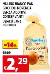 Mulino Bianco - Pan Goccioli Merenda Senza Additivi Conservanti