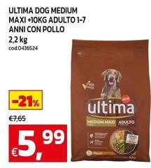 Ultima - Dog Medium Maxi +10kg Adulto 1-7 Anni Con Pollo