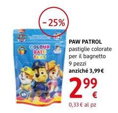 Paw Patrol - Pastiglie Colorate Da Bagno Con Aloe Vera E Profumo Fruttato 9 Pezzi, Assort.