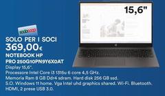 HP - Notebook Pro 250g10pn9y6ixoat