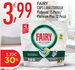 Fairy - Caps Lavastoviglie Platinum 15 Pezzi/ Platinum Plus 12 Pezzi