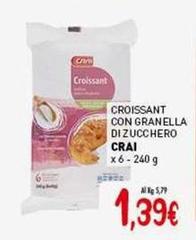 Crai - Croissant Con Granella Di Zucchero