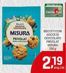 Misura - Biscotti Con Gocce Di Cioccolato Privolat