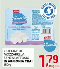 In Armonia - Ciliegine Di Mozzarella Senza Lattosio