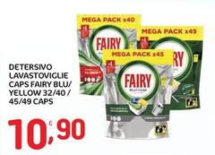 Fairy - Detersivo Lavastoviglie Caps Blu/ Yellow 32/40/ 45/49 Caps