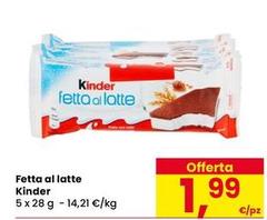 Kinder - Fetta Al Latte