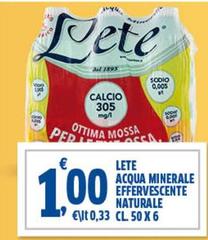 Lete - Acqua Minerale Effervescente Naturale