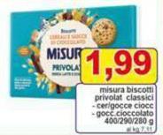 Misura - Biscotti Privolat Classici/ Cer/ Gocce Cioccolato