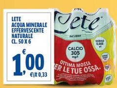 Lete - Acqua Minerale Effervescente Naturale