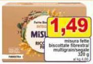 Misura - Fette Biscottate Fibrextra/ Multigrain/segale