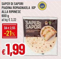 Saper di sapori - Piadina Romagnaola IGP Alla Riminese