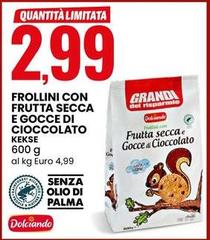 Dolciando - Frollini Con Frutta Secca E Gocce Di Cioccolato