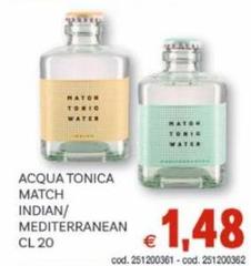 Acqua Tonica Match Indian/ Mediterranean