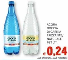 Carnia - Acqua Goccia Di  Frizzante/Naturale