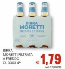 Moretti - Birra Filtrata A Freddo