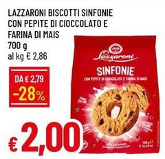 Lazzaroni - Biscotti Con Pepite Di Cioccolato E Farina Di Mais