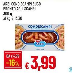 Arbi - Condiscampi Sugo Pronto Agli Scampi