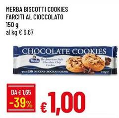 Merba - Biscotti Cookies Farciti Al Cioccolato