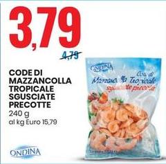 Ondina - Code Di Mazzancolla Tropicale Sgusciate Precotte