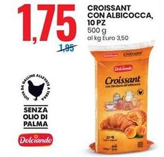 Dolciando - Croissant Con Albicocca, 10 Pz