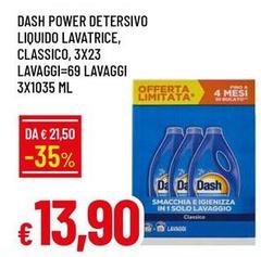 Dash - Power Detersivo Liquido Lavatrice, Classico