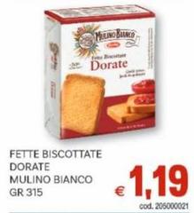 Mulino Bianco - Fette Biscottate Dorate
