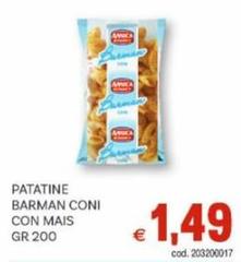 Patatine Barman Coni Con Mais