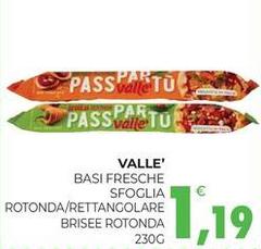 Ca' val - Basi Fresche Sfoglia Rotonda/Rettangolare