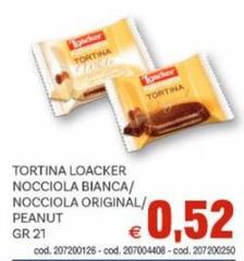 Loacker - Tortina  Nocciola Bianca