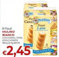 Mulino Bianco - 8 Flauti Cioccolato, Latte, Stracciatella