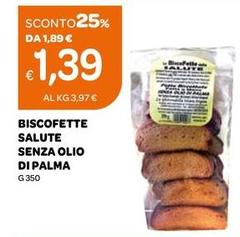Biscofette Salute Senza Olio Di Palma