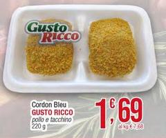 Gusto Ricco - Cordon Bleu Pollo E Tacchino